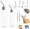 YINZZTRY Biberon Lapin, 2 Pièces Suspendus Lapin Deau Distributeur, Rongeur Distributeur Eau, Abreuvoir pour Les Rongeurs, pour Abreuvoir Rongeur, Chatons, Chiens, Hamsters, 350 ML + 180 ML
