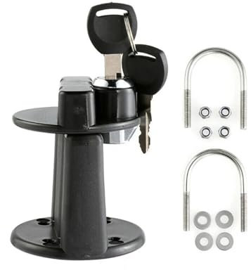 MNEVZX Benzinkanister Reservekanister Kraftstofftank-Montagehalterung, Schlossbefestigung, Tank Schlüsselhalterung