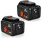 WVGFAUXA Battery Pack Battery，Compatible For Dewalt，18V 20V Power Tool Replace Battery Accessories For DCB200 Rechargeable Lithium Batteries(2 PCS 9Ah battery)