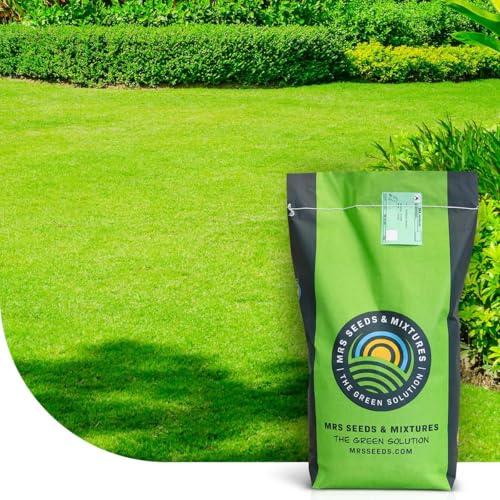 MRS Green Perfection : Semences de gazon d’ornement - 15 kg pour 750 m² - Robuste et esthétique - Pour le soleil et l’ombre - Croissance rapide et durable