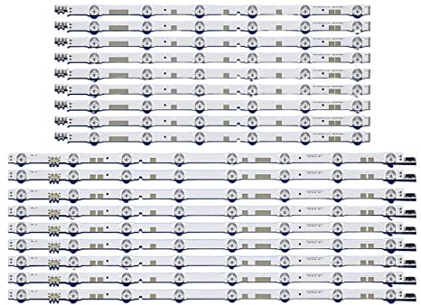 LOCKLGFMCZ 18 pièces/1 Ensemble LED Bande Fit for Samsung UE55JU6800 UE55JU6800K UE55JU6872 UE55JU6870 UE55JU6850 V5DR_550SCA_R0 550SCB_R0 BN96-38482A Bande Lumineuse TV