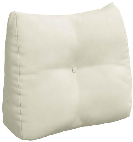 vidaXL Rückenkissen Creme 60 x 24 x 50 cm Samt