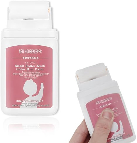THQAE Wandfarbe ausbessern,Farbroller wandfarbe,100g Ausbesserungsfarbe Weiss Roller,Farbe wand,Für Graffiti Kratzer Flecken Risse Und Beschädigte Wände