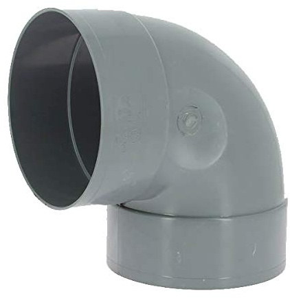 Adequa systèmes évacuation – Coude 87 cz-88 raccords femelle/femelle diamètre 160