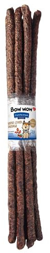 Bow Wow Treats Goose Liver Sausage 70G 12PC, Pack of