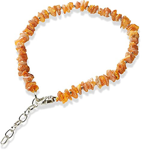 Bernsteinhalsband Bernsteinkette mit Kette für Hunde + Katzen 51-55 cm