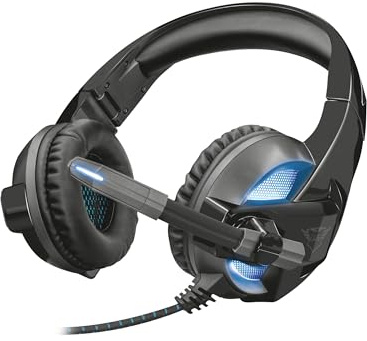 Trust Gaming GXt 410 Rune Gaming Headset for PC and Laptop, Illuminated, Black