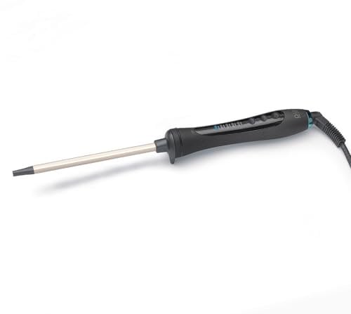 Diva Pro Styling Micro-Stick, Lockenstab- 10mm, 30 Watt, 5 Temperaturstufen, Schwarz