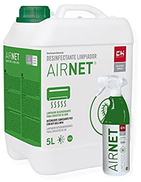 Pack AIRNET Garrafa + Pulverizador para Desinfección de Circuitos de Aire Acondicionado | Bricoprofesional