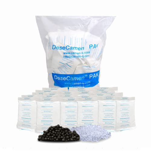 [25 PACKETS] Air Purifier Bags for Home - Odor control and Moisture Absorption, Deodorizers for refrigerators, Closets, Litter Boxes, Bathrooms, Shoes, Cars - Bamboo Activated Charcoal and Silica Gel