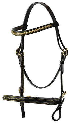Hy In-Hand Leather Bridle (Cob) (Black)