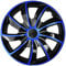 4× NRM Radkappen QUAD 17″ blau