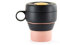 Lékué Mug To Go, Kaffeebecher, faltbar, wiederverwendbar, 100 prozent luftdicht, 350 ml, Polypropylen, Korallenrot