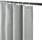 Furlinic Duschvorhang 120x200 Textil Badvorhang aus Polyester Stoff Schimmelresistent Wasserdicht Waschbar Waffelmuster Grau mit 8 Duschvorhangringen.