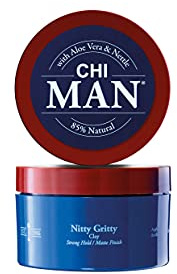 Farouk CHI Man Nitty Gritty Clay, Styling-Produkt mit Gritty Textur und einem matten Finish, Oud-Duft, tierversuchs- und parabenfrei, 85 g