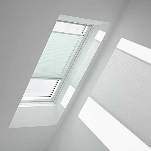 VELUX Original Plissee (FHL), Weisse Seitenschienen, MK06, Himmelblau/FHL MK06 1285SWL