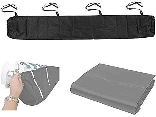 Telo Protettivo per Tende da Sole, Tenda da Sole per Terrazza da Giardino Copertura Protettiva per Esterno Custodia per Tenda Avvolgibile a Scomparsa, Tessuto Oxford, Nero, 7 Taglie(Size:3 Metri)