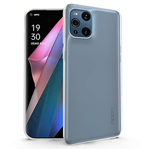 N NEWTOP Cover Compatibile con Oppo Find X3 Pro, Custodia TPU SOFT Gel Silicone Ultra Slim Sottile Flessibile Case Posteriore Protettiva (Trasparente Opaco)