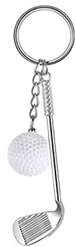 Miniblings 2er Golf Schlüsselanhänger Golfschläger Ball golfen Golfer Golferin - Origineller Modeschmuck I I Anhänger Schlüsselring Schlüsselband Keyring