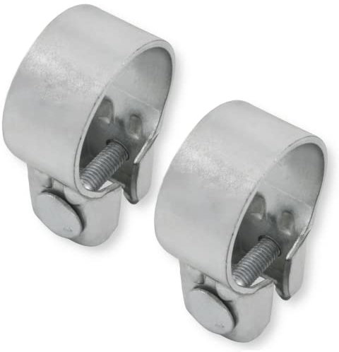 2x Breitbandschellen ø von 37-82 mm Auspuff Schelle Klemme Traktor Verzinkt (42,5 mm (41-44mm))