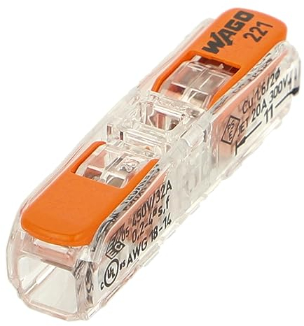 Wago 221-2411 Durchgangsverbinder mit Hebel für alle Leiterarten max. 4mm² (3 St.)