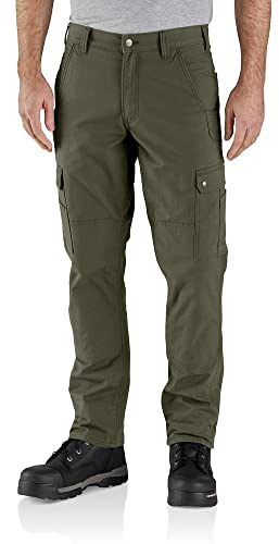 Carhartt Relaxed Straight Ripstop Double Front Cargo Pant - Pantalon Utilitaire de Travail - Pantalon de Travail Cargo décontracté Ripstop - Homme