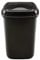 HRB Mülleimer 12 L schwarz glänzend mit Schwingdeckel, Tonne aus Hartplastik, Küche, Futtertonne (12 Liter)