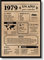 Carte d'anniversaire 1979 | Cadeau d'anniversaire | Année de naissance 1979 | Poster Anniversaire Vintage | Anniversaire Homme | Anniversaire Femme | Affiche Décoration Fête (1979)
