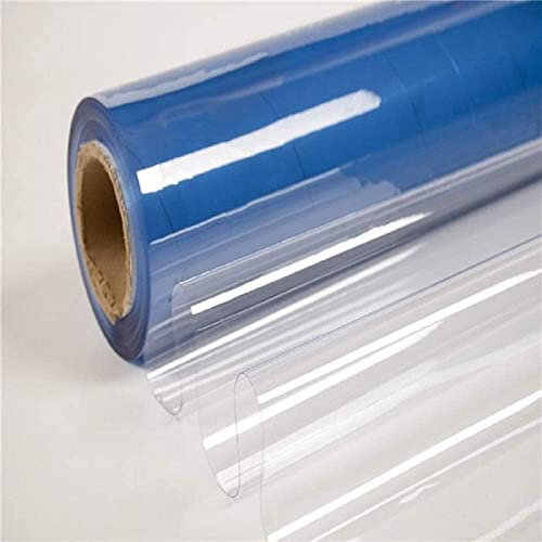 Transparente PVC-Plane, kunststoffbeschichtet, wasserdicht, doppelte Dicke, Verkauf als Meterware (0,65 mm)