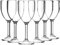 SECO Lot de 6 verres à vin réutilisables en polycarbonate de 265 ml, faciles à tenir, pratiquement incassables, parfaits pour les événements, le camping, les repas en plein air – Transparent