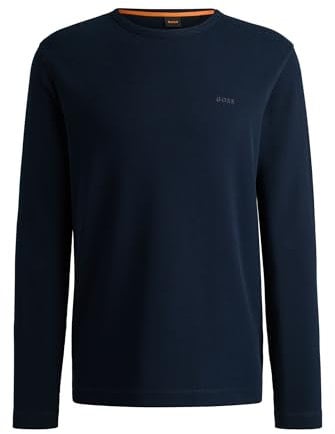 BOSS Mens Tempesto Embroidered-Logo T-Shirt in a Cotton Blend