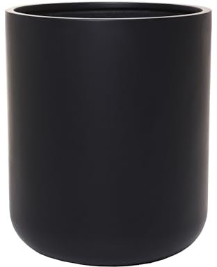 VIVANNO Blumentopf Pflanztopf Fiberglas Chico Anthrazit (60x50 cm)