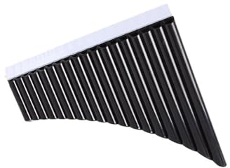 panflöte Lernen Sie, Die 18-Rohr-Panflöte Mit Mundstück Zu Spielen (Color : Black)
