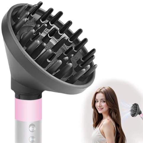 Diffusordüse für Dy-son für Airwrap Styler Aufsätze HS05 HS03 HS01,Tragbarer Haartrockner Düse zum Umrüsten für Airwrap Styler auf Haartrockner(Grau)