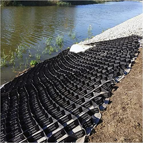 SAFWELAU Dalles Stabilisateur Gravier Système de pavés de stabilisation perméables, Stabilisateur de Gravier de Sol pour pentes allée passerelle