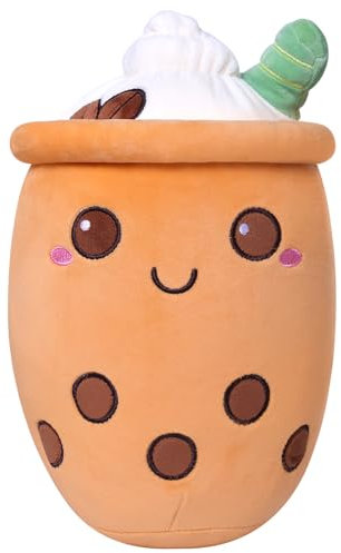 Bubble Tea Kuscheltier Plüschkissen Plüsch PlüSchtier,Bubble Plüschtier Kissen Niedliche Plüsch Weich Stofftier Spielzeug Süßes Kuscheltierkissen für Liebhaber