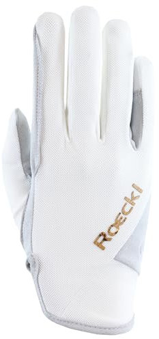 Roeckl Sports Reithandschuh MARENO, Freizeit Sommer Handschuh, Weiß 9.5