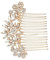 Beatifufu Haarkamm für die Braut zur Hochzeit Roségold-Legierung Haar-Accessoire für die Braut zarter Kopfschmuck für Frauen