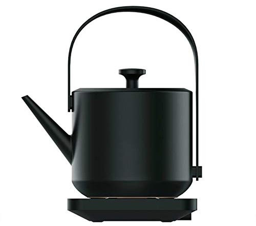 600ml Stainless Steel Retro Electric Kettle - 1200W, Black | Household Teapot Water Boiler for Commercial Use