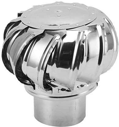 CDQL Dach Ventilator, Automatisch, Leise, Edelstahl-Lüftungs Ventilator, Windkraft Anlagen, Luft Entlüftung, Dachgeschoss Ventilator für Pipefit, Dach