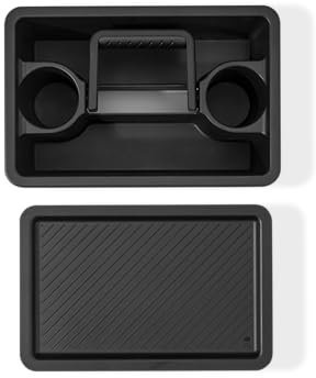 Weber Works 3400128 Panier de rangement portable, en 2 parties, utilisable sur table latérale, convient pour les modèles ardoise de 76 cm et Spirit (2025) Noir