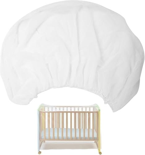 Moustiquaire Lit Bebe, Universel Moustiquaire Lit Bebe, Moustiquaire pour Berceau de Bébé, Filet de Maille Portable Moustiquaire, Moustiquaire pour Parc d'enfants ou Berceau 135x60x90cm