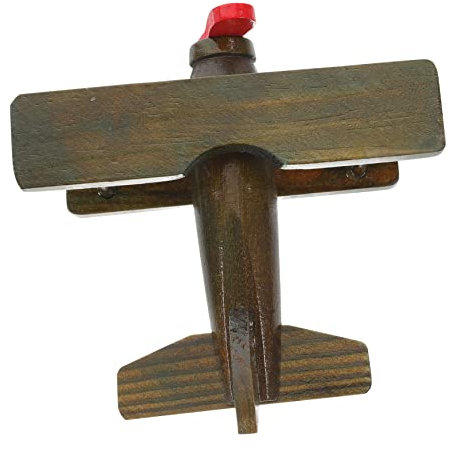 Yardwe Vintage Holzspielzeug Hubschrauber Modell Sicheres Flugzeugspielzeug Für Für Flugzeugliebhaber Dekoration