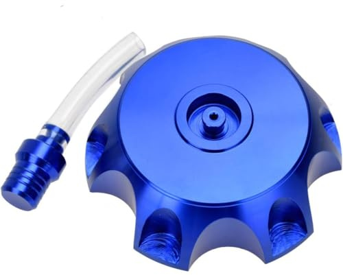 Laroal Tankdeckel, Motorrad-CNC-Aluminium-Tankdeckel für verbesserte Leistung und Haltbarkeit, Blau