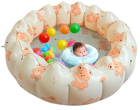 Ranley Piscina Inflable para - Pequeña Cuenca Inflable para Adultos, Portátil y Brillante para Fiesta Al Aire Libre Playa Jardín y Terraza