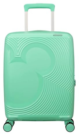 American Tourister Mickey Magic - Handgepäck Koffer 55 x 40 x 20/23 cm - Hartschalen Kabinentrolley für Ryanair, EasyJet & die meisten Airlines, 37/44 L, Grün (Mickey Jelly Mint)