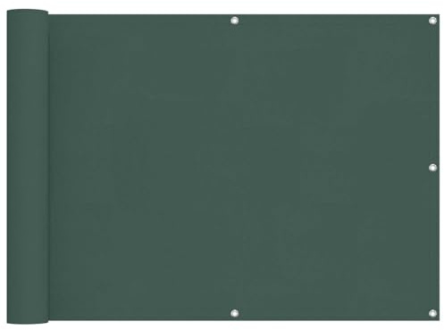 vidaXL Balkonsichtschutz 75 x 200 cm, Balkonschattierungslösung, moderner gestreifter Schirm, UV-beständig, wasserfest, idealer Sonnenschutz für Außenbereiche