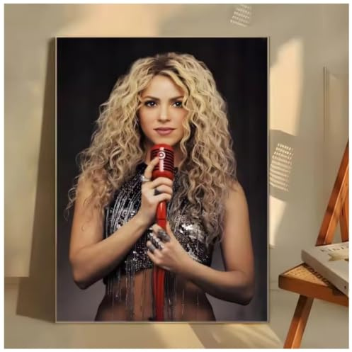 PHVRLG Poster Shakira Sängerin Poster Wandbilder Für Die Heimdekoration 50 * 70 Cm Rahmenlos