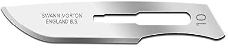 Swann-Morton 22400 Lame Bisturi con S, N. 10, Sterili, Confezione da 100