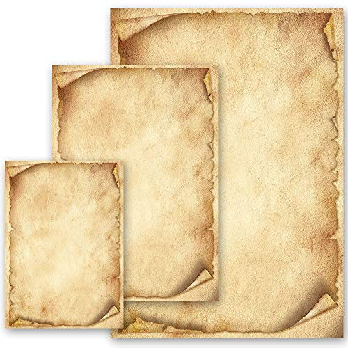 50 Blatt Briefpapier Altes Papier ANTIK - DIN A4 Format | Paper-Media